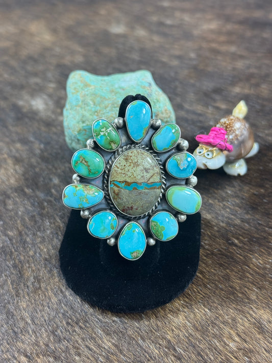 Sonoran Gold and Boulder Cluster Ring