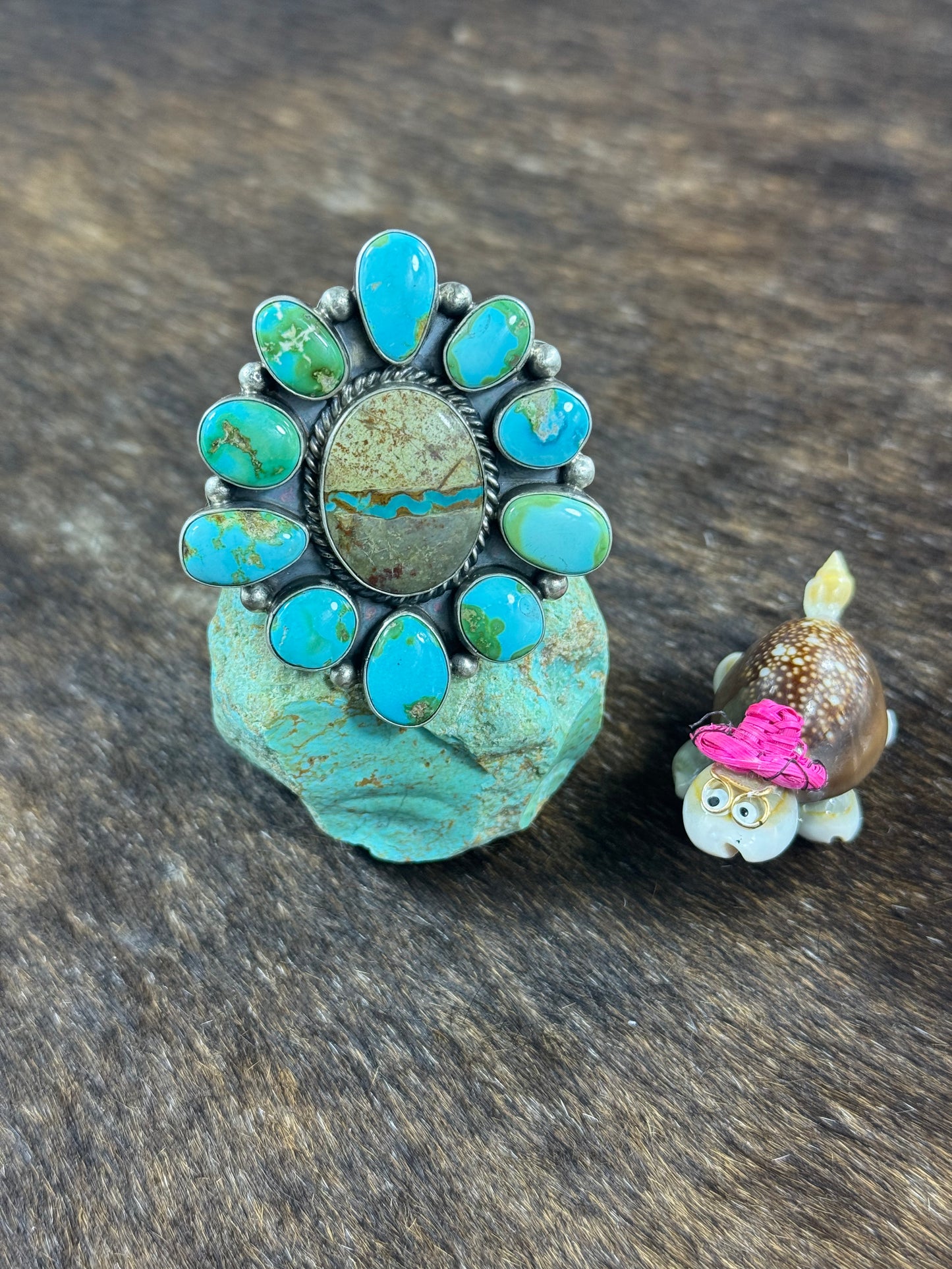 Sonoran Gold and Boulder Cluster Ring