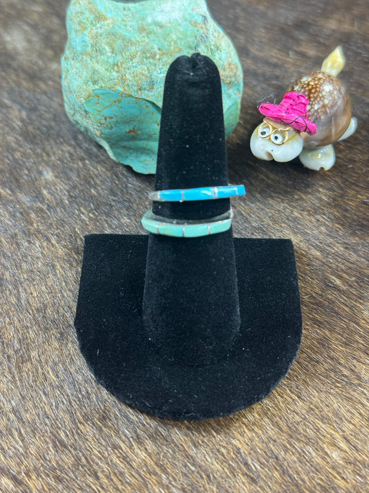 Blue Kingman Stacker Ring