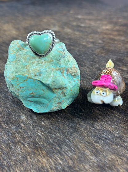 Kingman Turquoise Heart Ring