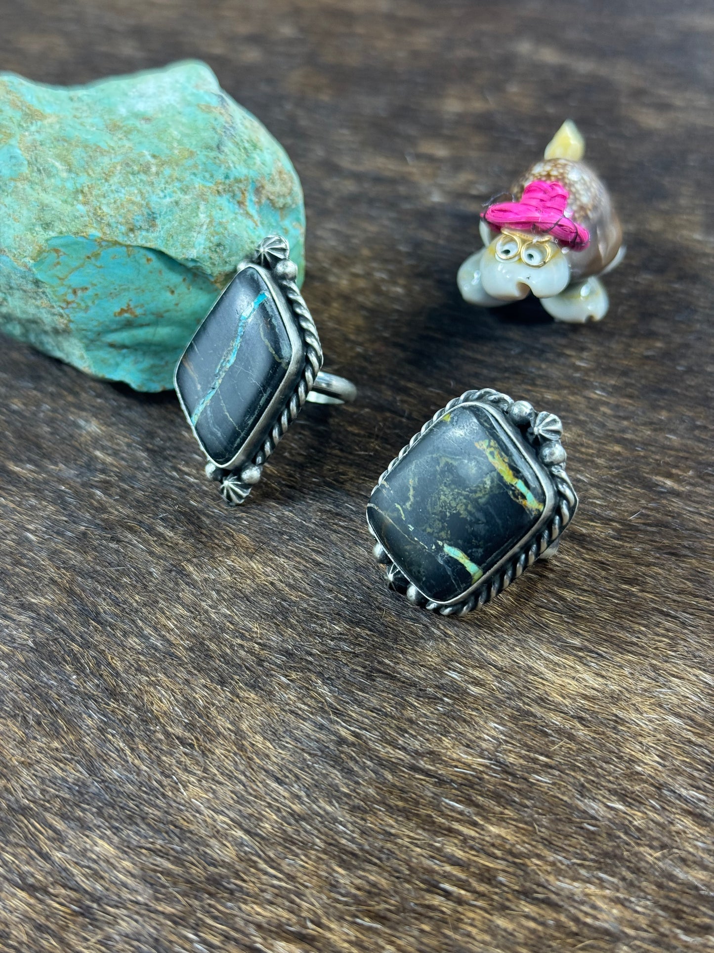 Black Jack Single Stone Ring