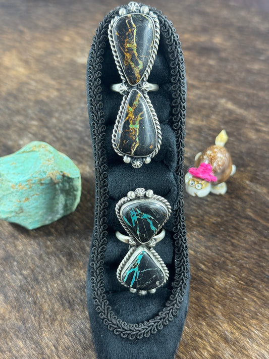 Black Jack Two Stone Rings