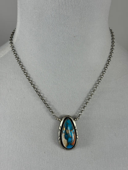 Orange Crush Fixed Pendant Necklace