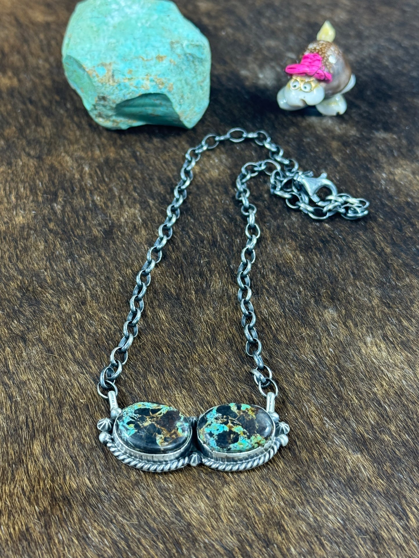 Black Jack Bow Tie Necklace