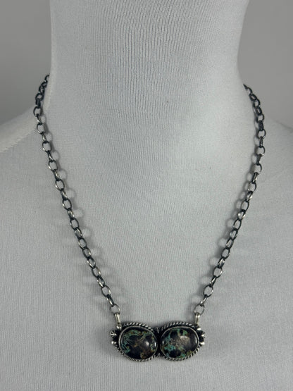 Black Jack Bow Tie Necklace