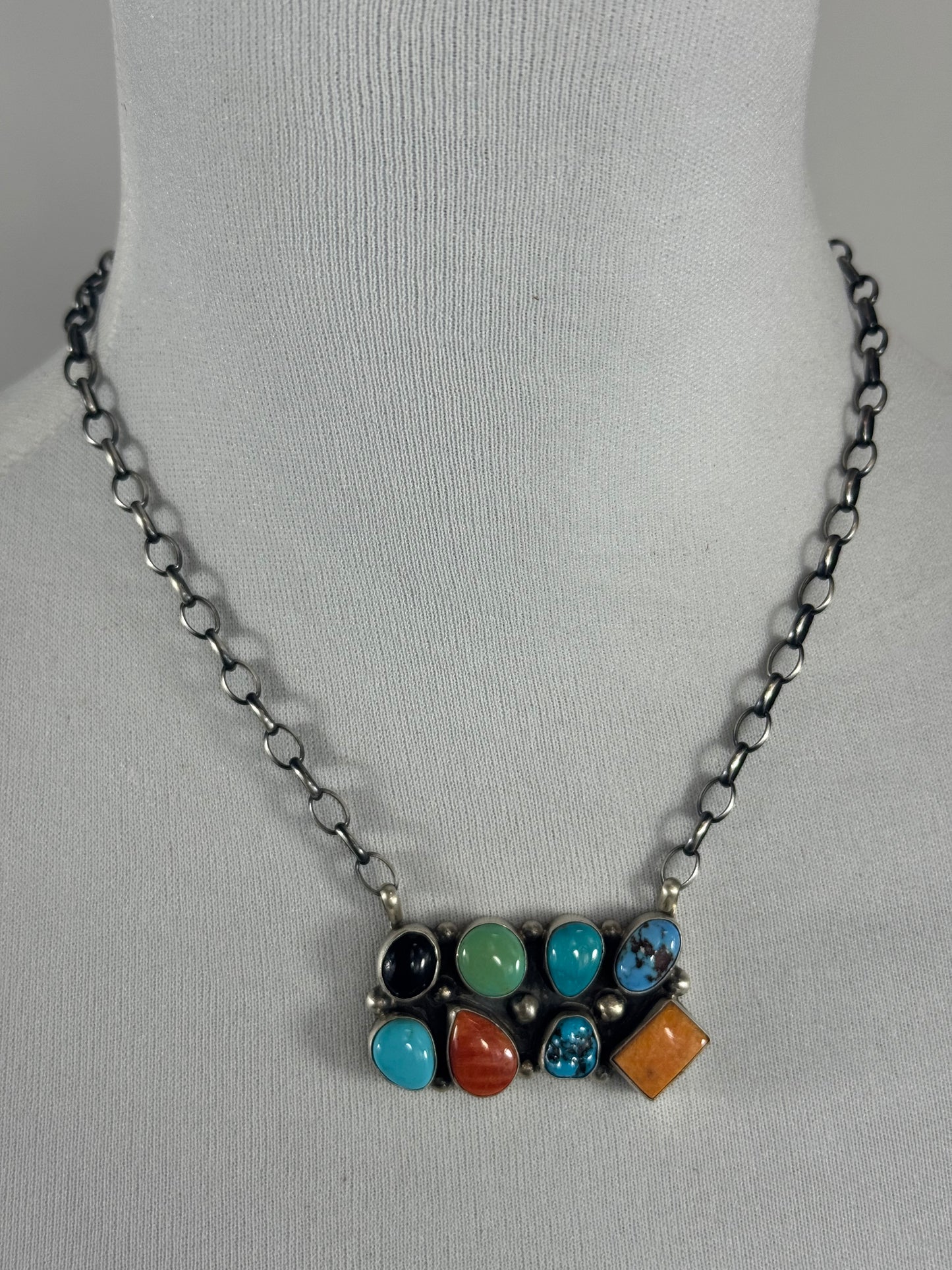 Multi Color Bar Necklace