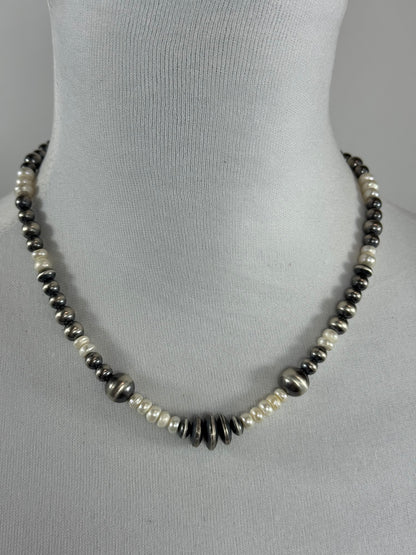 Freshwater Pearl and Sterling Necklace