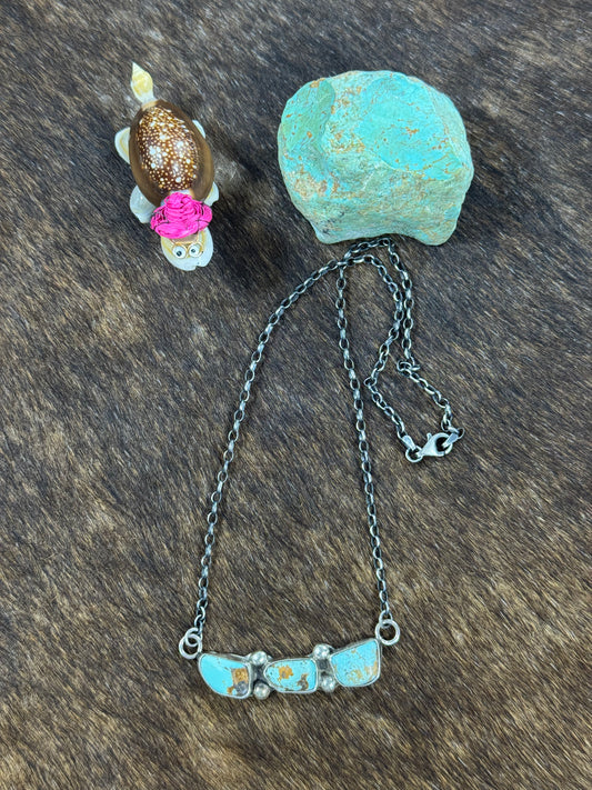 #8 Three Stone Bar Necklace