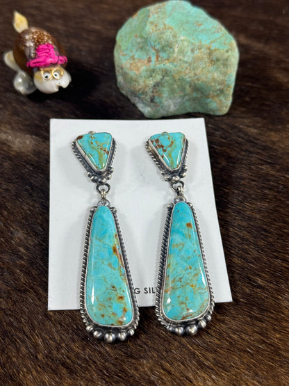 Kingman Two Stone Dangle Earring