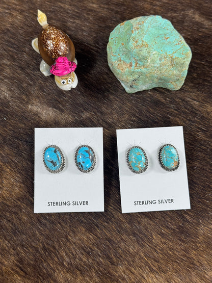 Kingman Oval Stud Earring