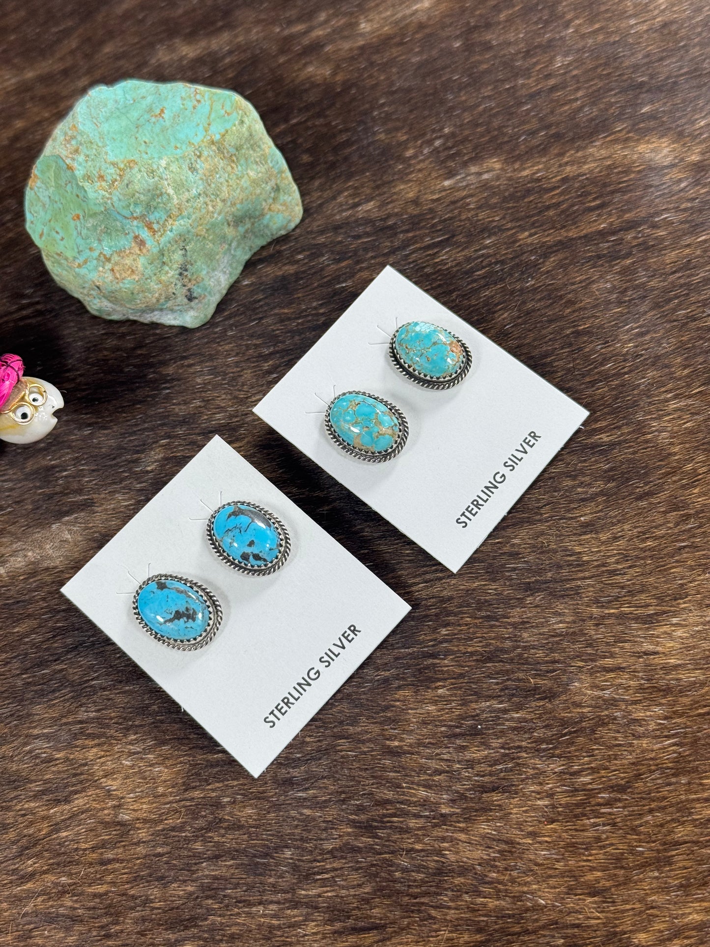 Kingman Oval Stud Earring