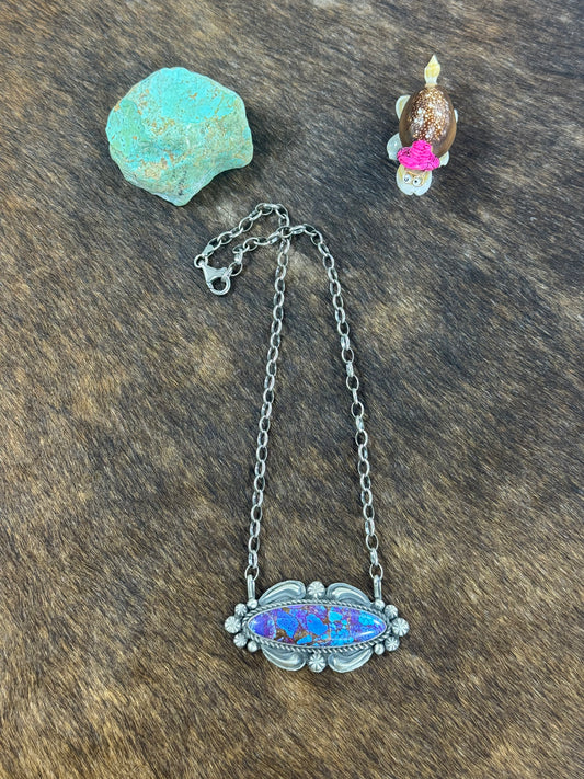 Purple Mohjave Surfboard Necklace
