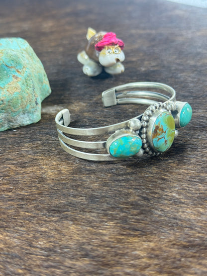 Kingman 3 Stone Bracelet