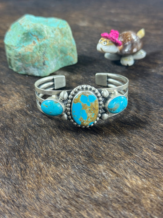 Kingman 3 Stone Bracelet