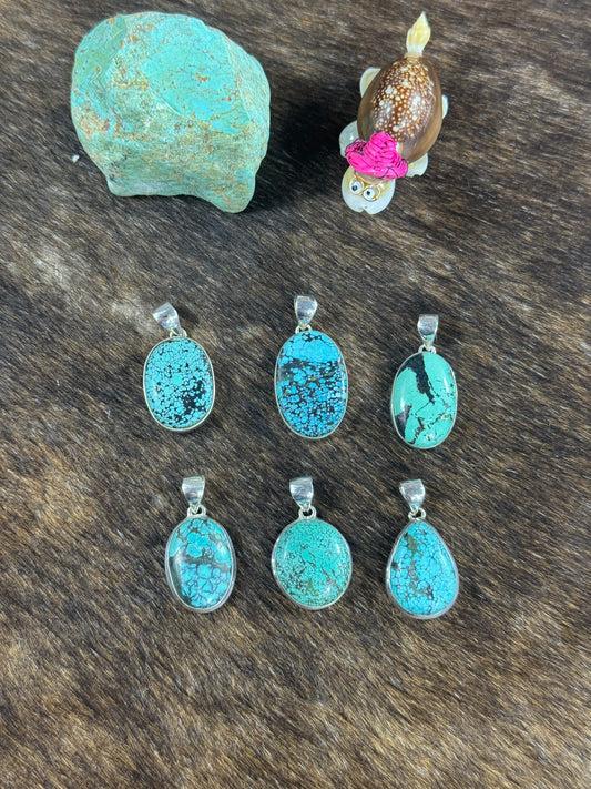 Tibetan Turquoise Pendants