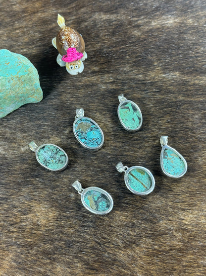 Tibetan Turquoise Pendants