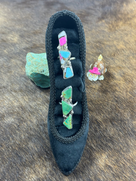 3 Stone Freeform Ring