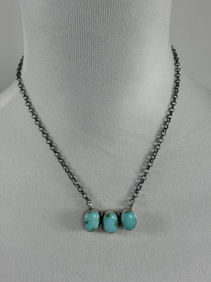 Sonoran Gold 3 Stone Fixed Necklace