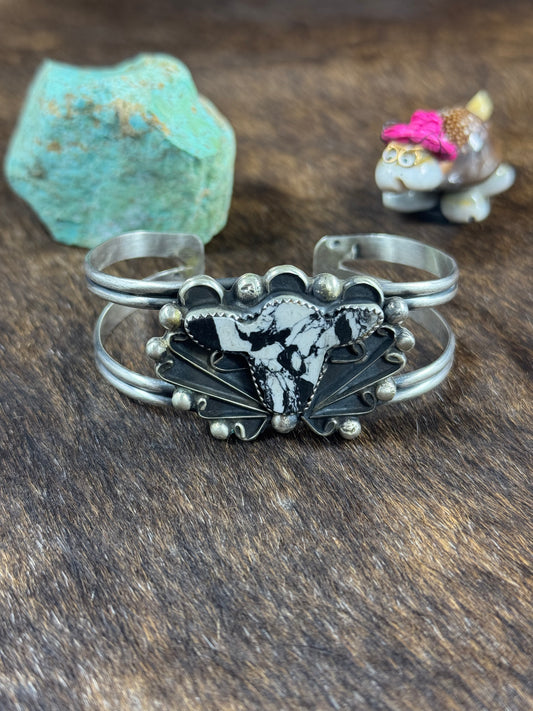 White Buffalo Cow Bracelet