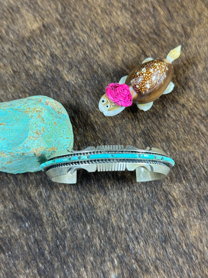 Kingman Turquoise Inlay Bracelet