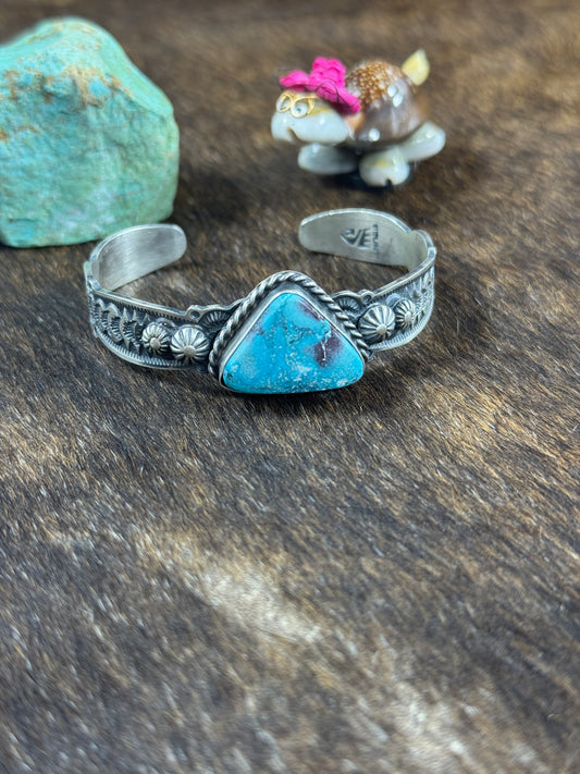 White Water Stamped Bracelet