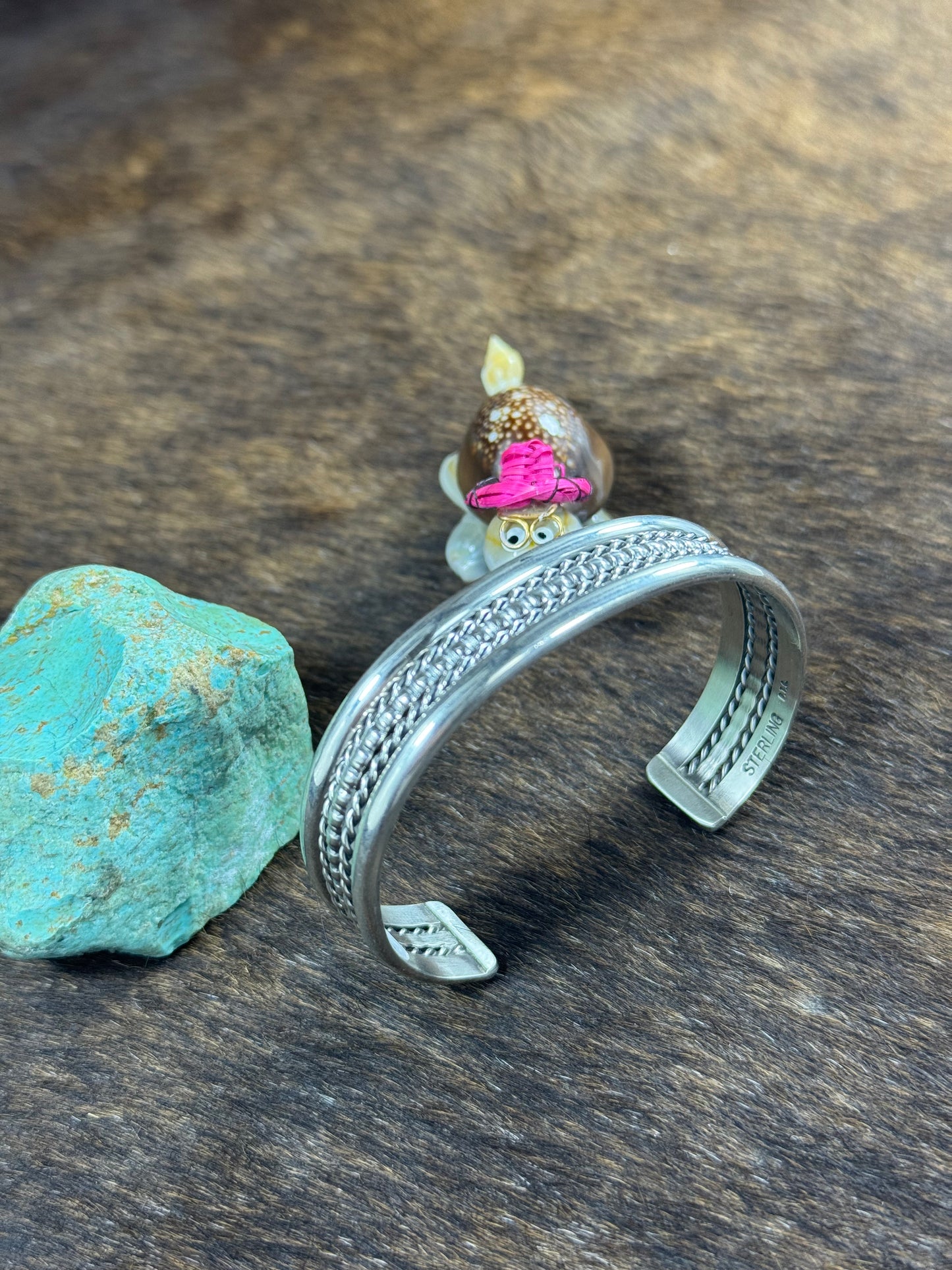 Sterling Silver Row Bracelet