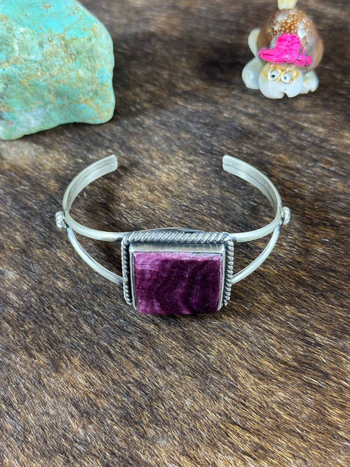 Purple Spiny Square Bracelet