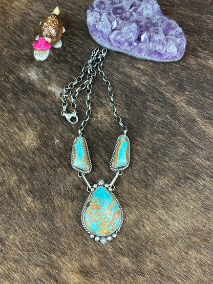 #8 Turquoise Lariat Necklace