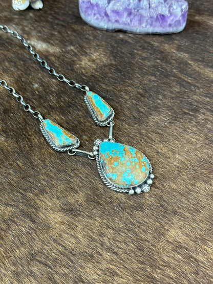 #8 Turquoise Lariat Necklace