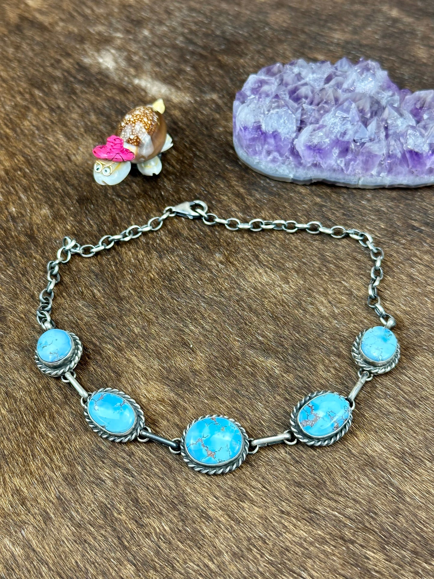 Golden Hills 5 Stone Sterling Silver Choker