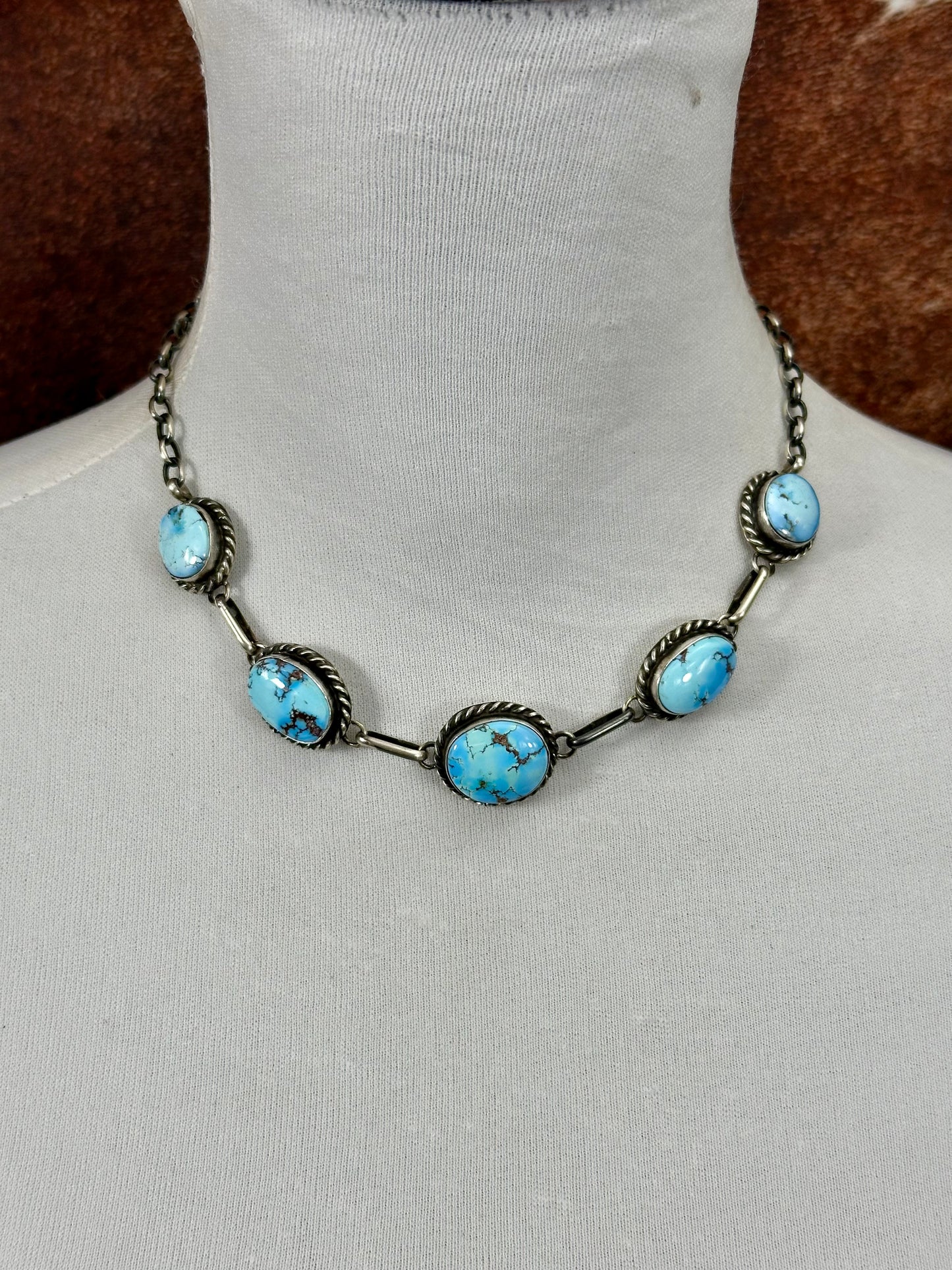 Golden Hills 5 Stone Sterling Silver Choker