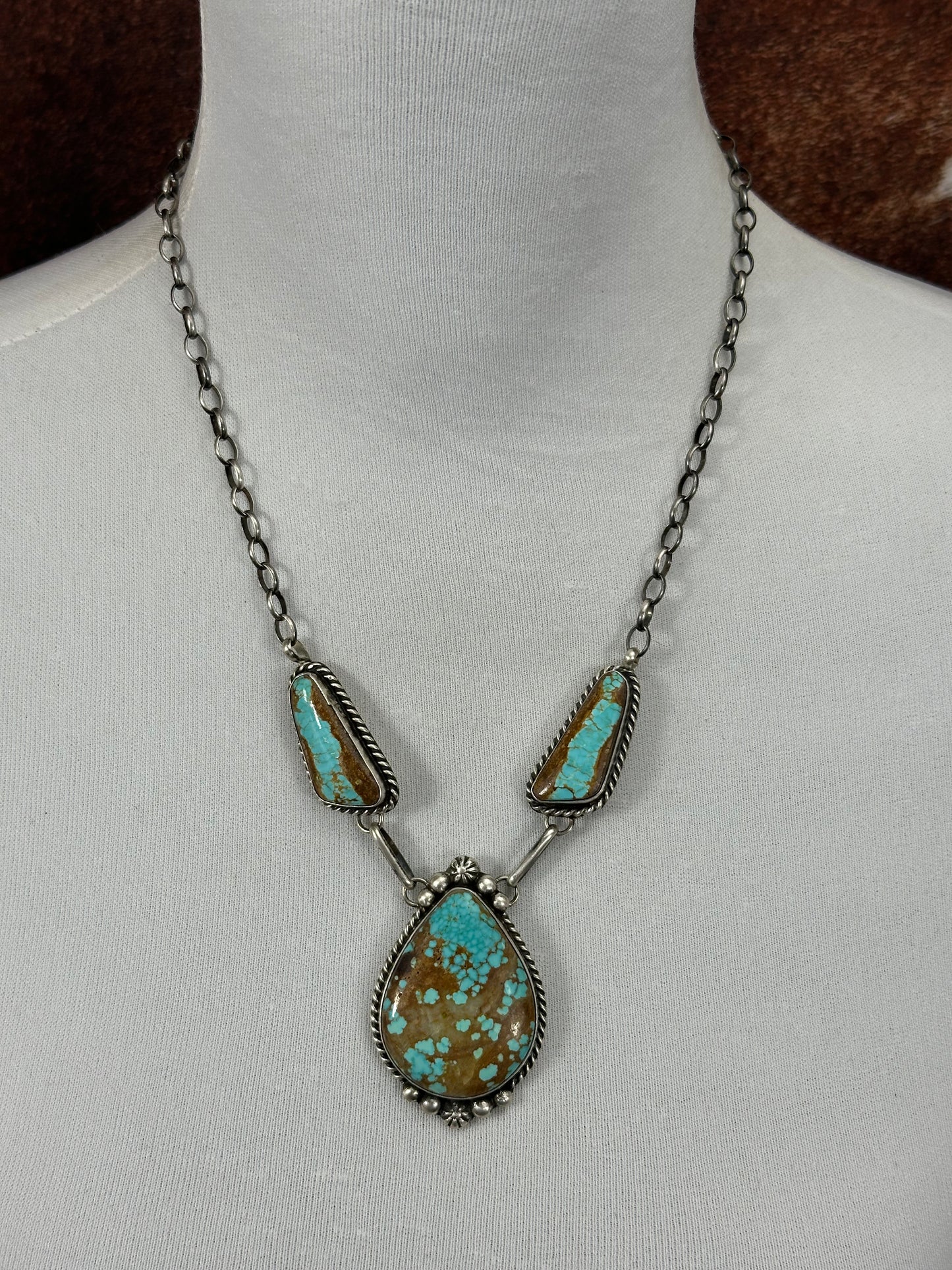 #8 Turquoise Lariat Necklace