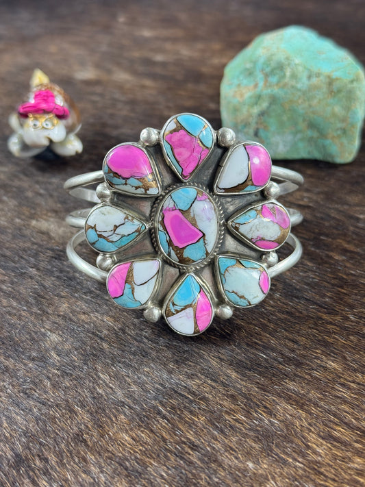 Cotton Candy Cluster Bracelet