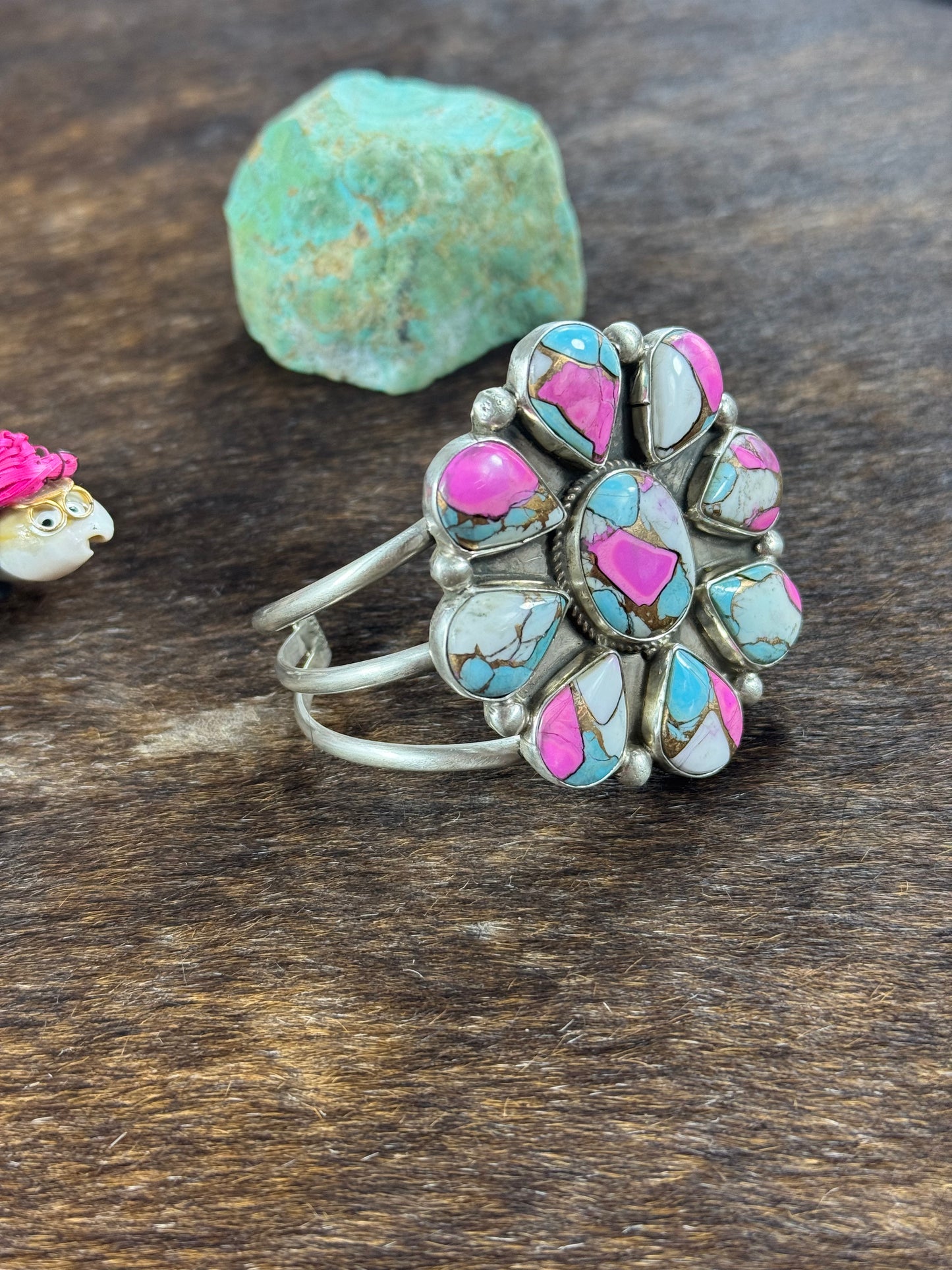 Cotton Candy Cluster Bracelet