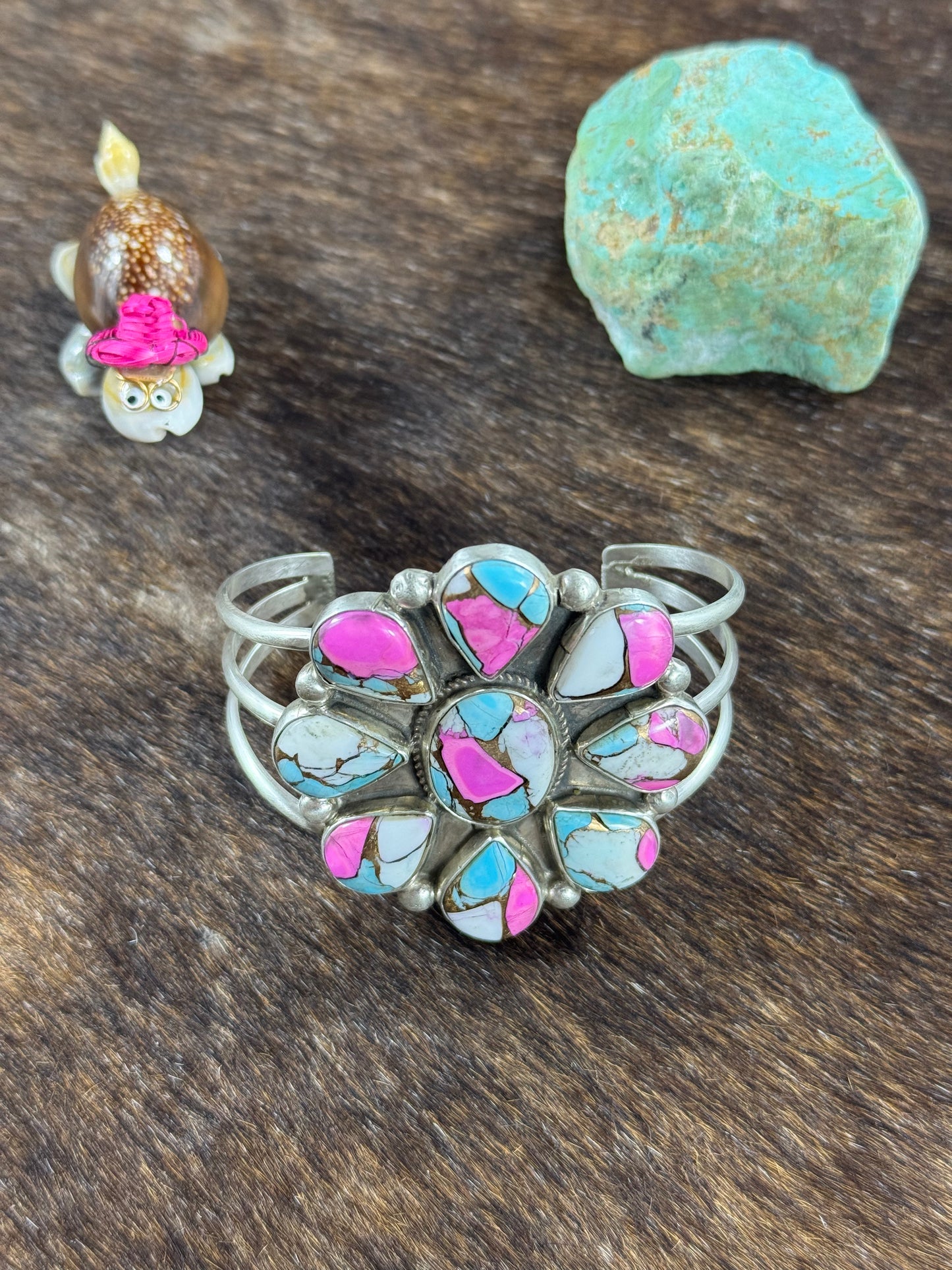 Cotton Candy Cluster Bracelet