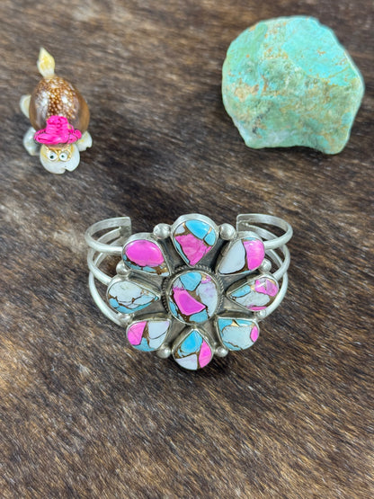 Cotton Candy Cluster Bracelet