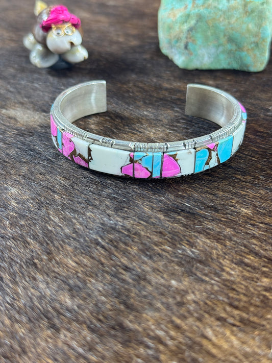 Cotton Candy Inlay Bracelet