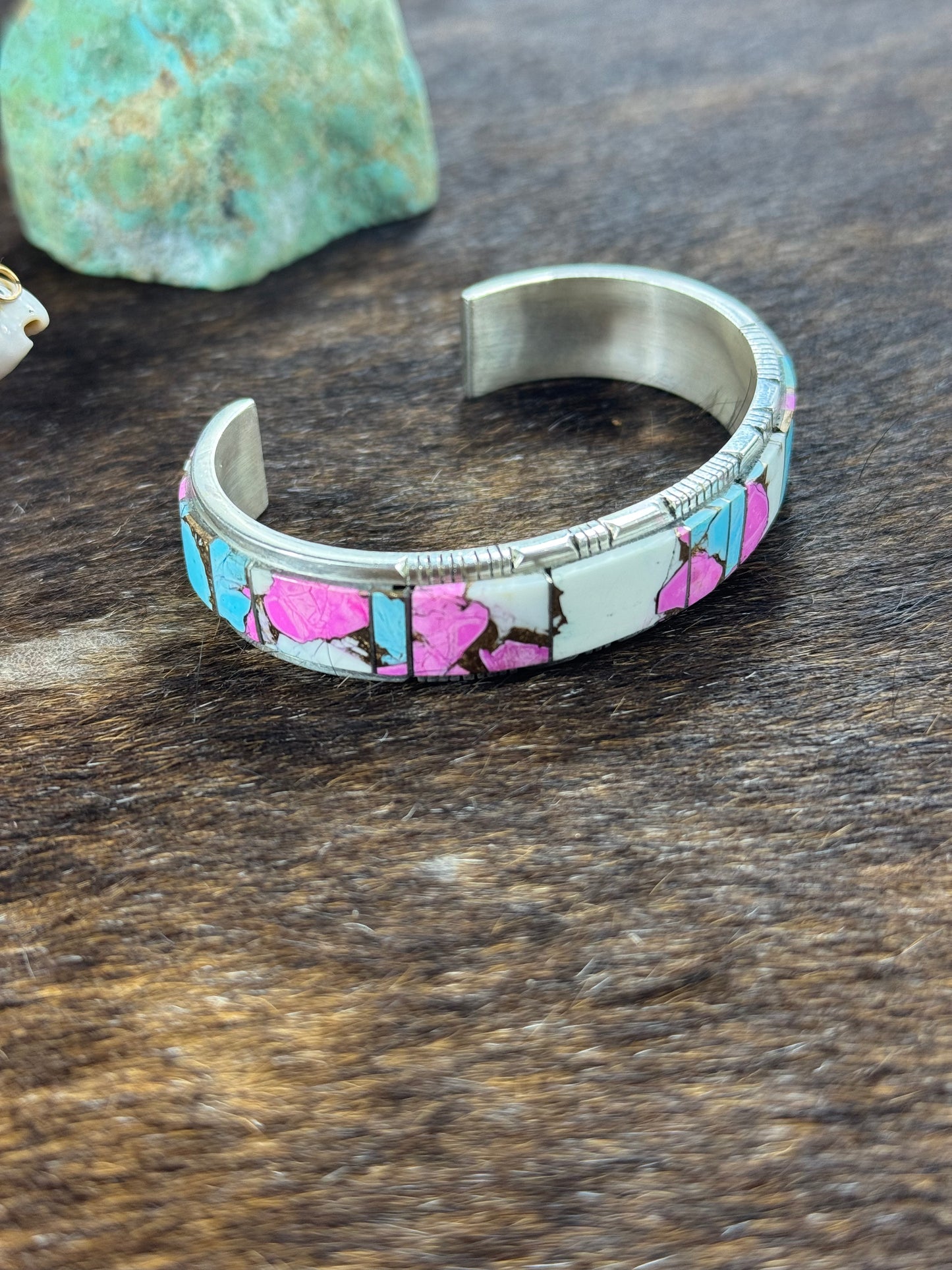 Cotton Candy Inlay Bracelet