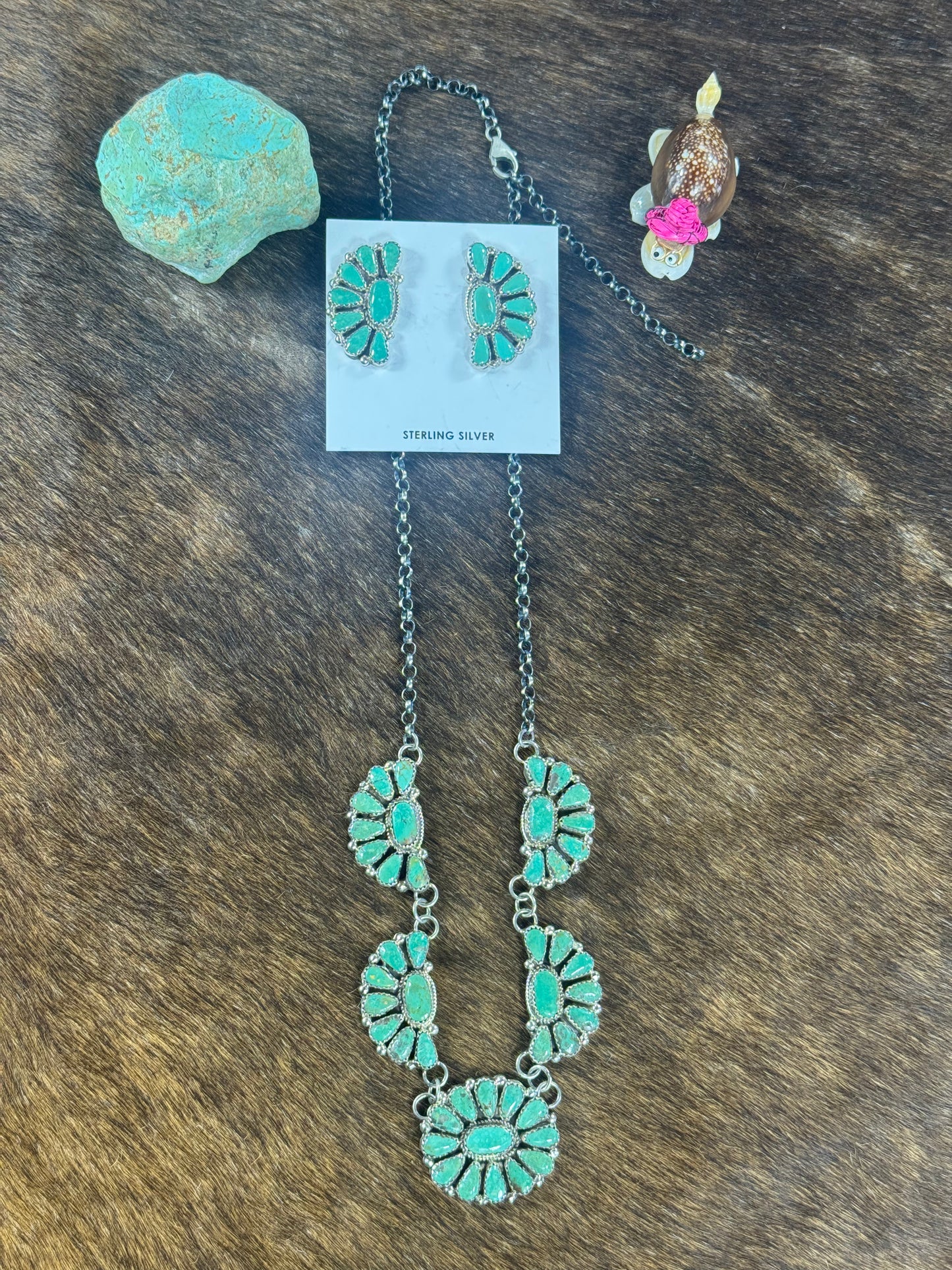 Half Cluster Lariat Necklace