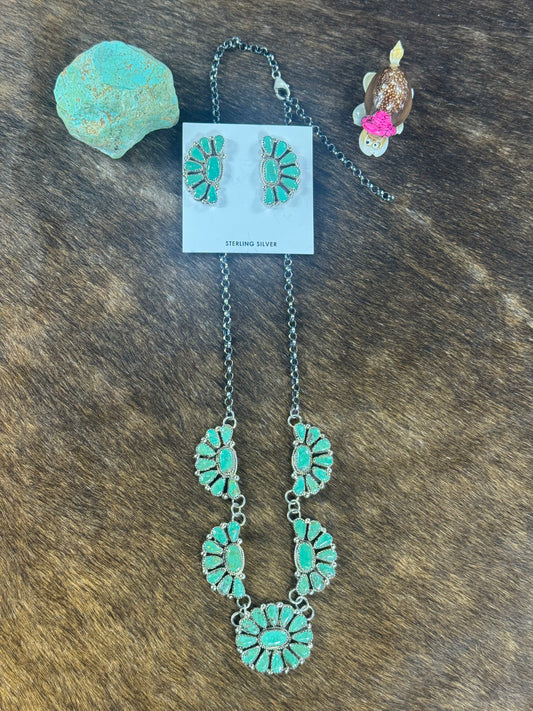 Half Cluster Lariat Necklace