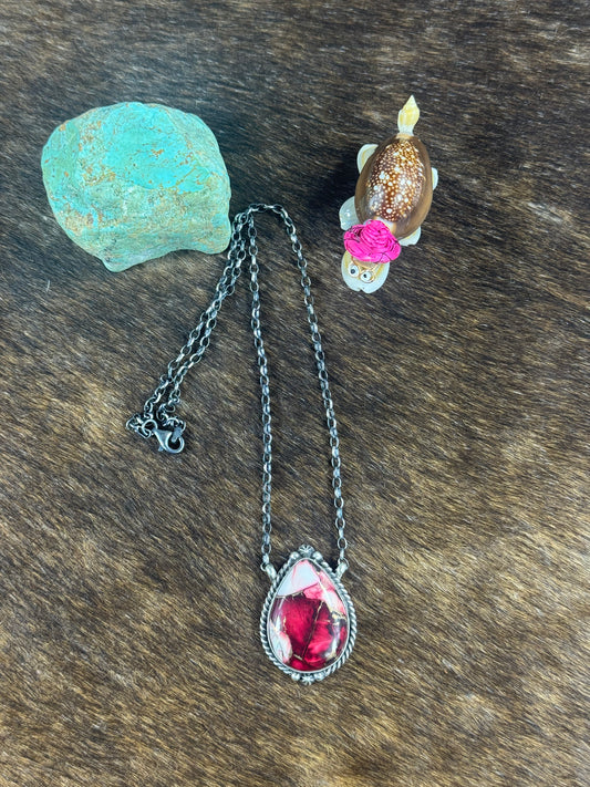 Dalia Rose Fixed Pendant Necklace
