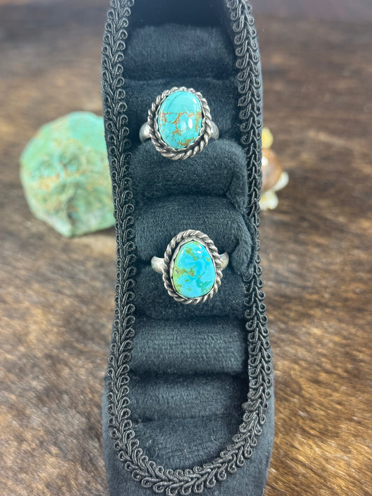 High Grade Kingman and Sonoran Turquoise Ring