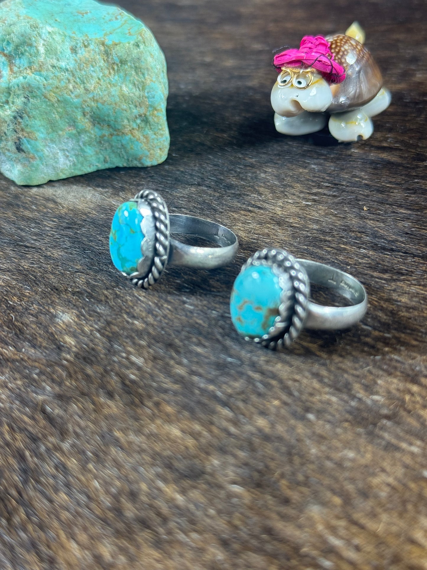 High Grade Kingman and Sonoran Turquoise Ring