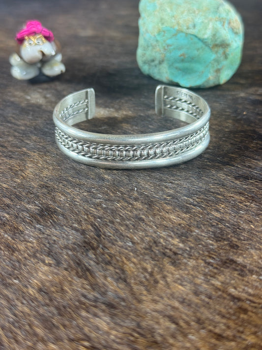 Sterling Silver Stamp Bracelet
