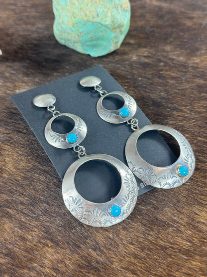 Kingman Tripple Hoop Earring