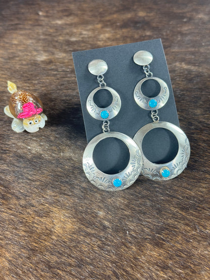 Kingman Tripple Hoop Earring