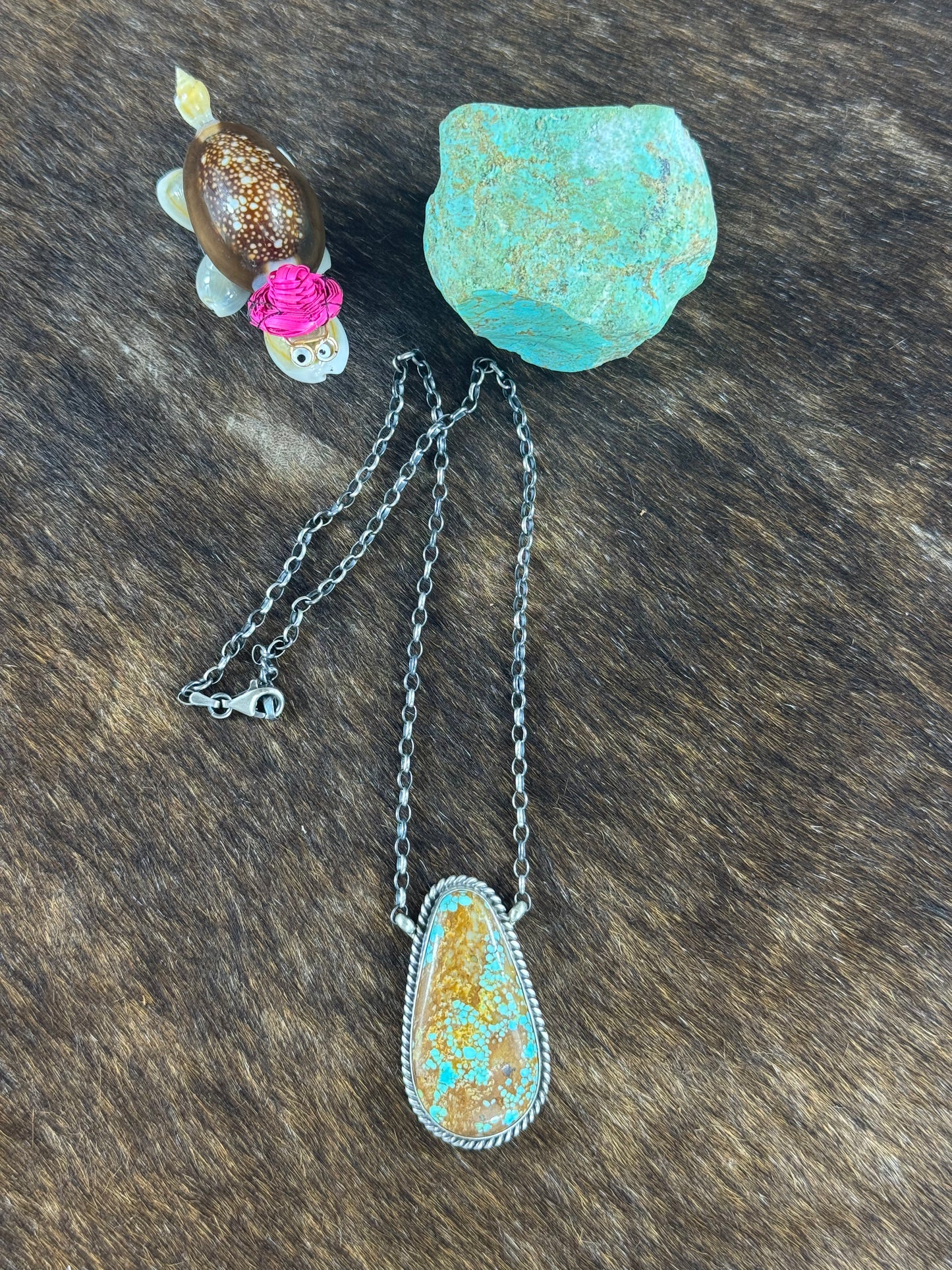 #8 Turquoise Pendant Necklace