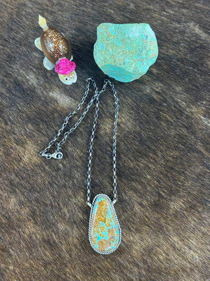 #8 Turquoise Pendant Necklace