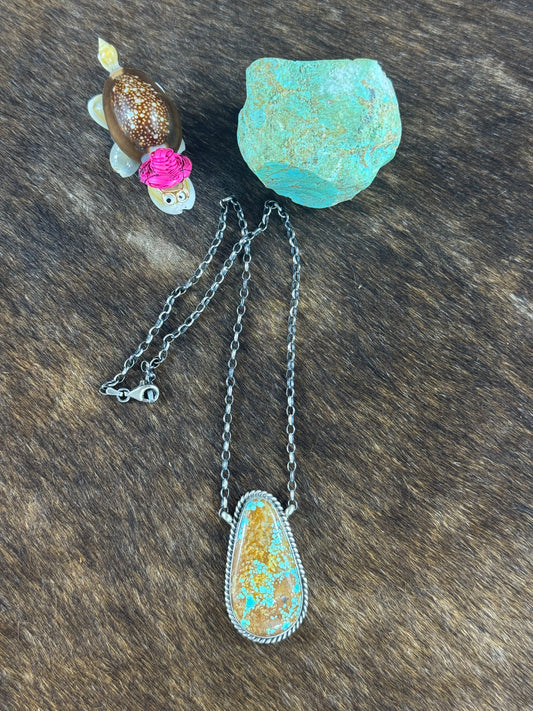 #8 Turquoise Pendant Necklace