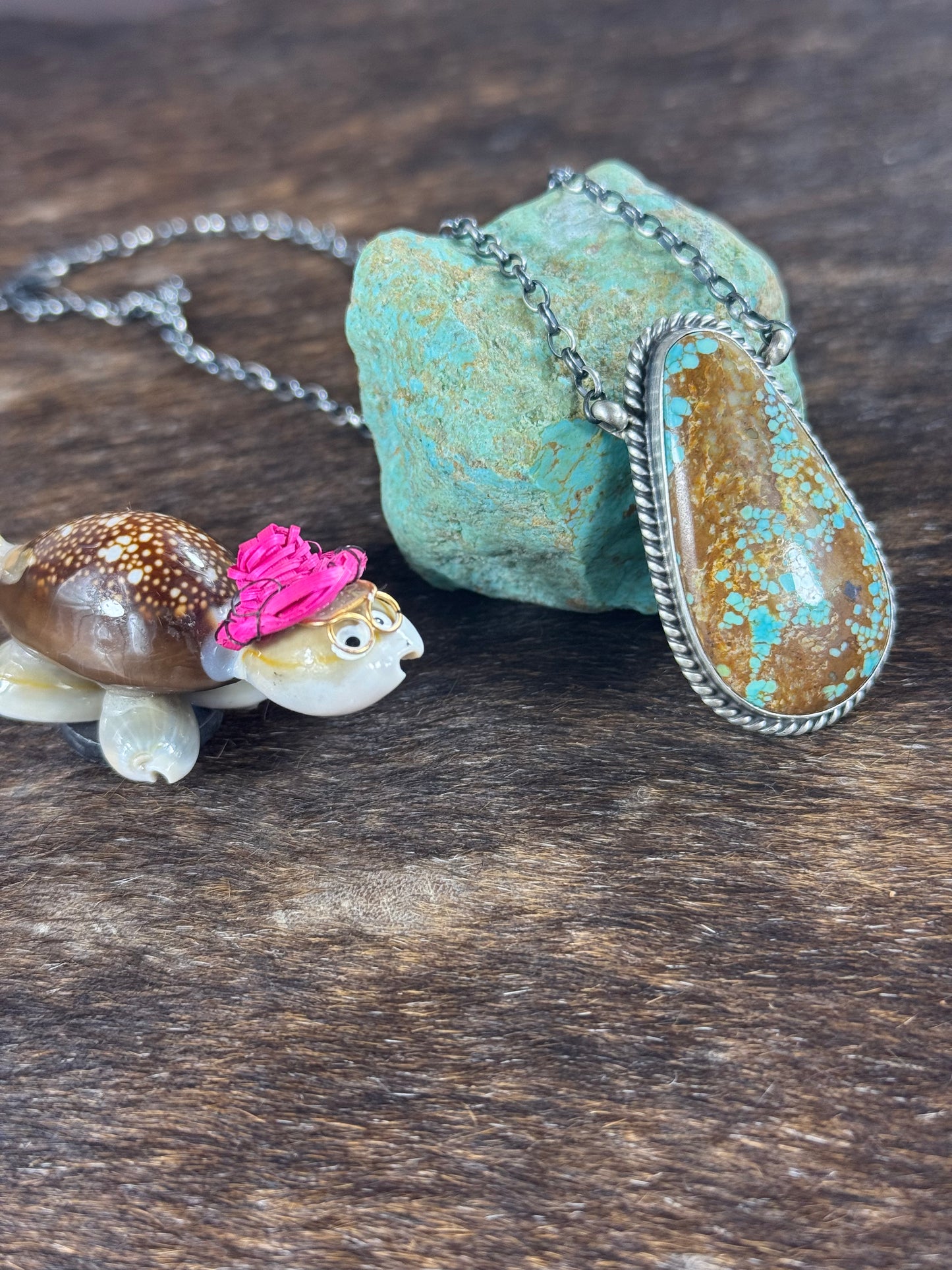 #8 Turquoise Pendant Necklace